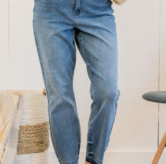 Judy Blue ThermaDenim Undone Hem Boyfriend Jeans 88208