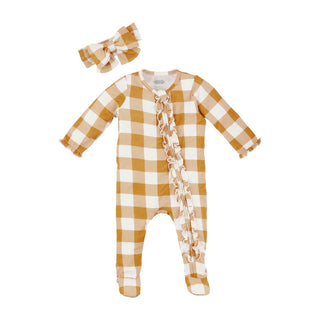 Mudpie Rust Bamboo Sleeper w/Headband