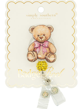 Simply Southern Badge Reel Bear