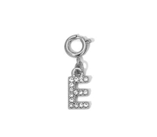 My Fun Colors Rhinestone Initial Silver E