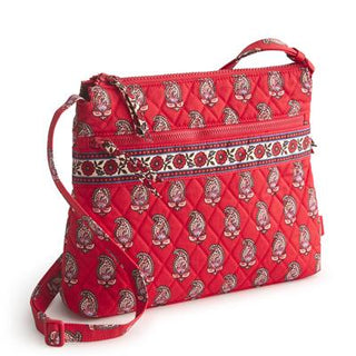 Vera Bradley Original Zip Hipster Flowering Paisley Goji Berry
