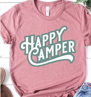 Kissed Apparel Retro Happy Camper Graphic Tee