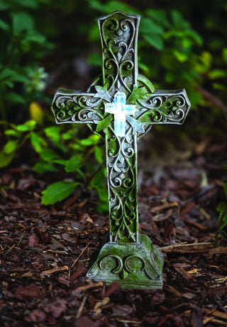 Solar LED Memorial Cross