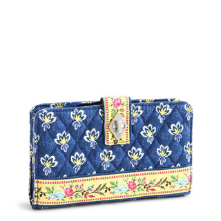 Vera Bradley Turnlock Wallet Maison Blue