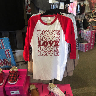 Love Love Love Raglan Top