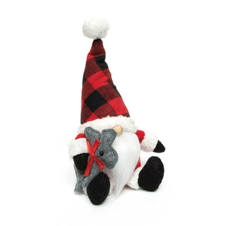 Buffalo Plaid Gnome w/Deer