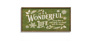 Wood Engraved Holiday Sign