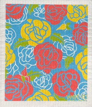 Wet It! Rose Garden Swedish Dishcloth