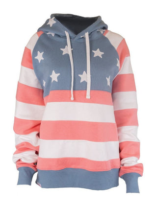 Simply Southern Hoodie Patchwork USA