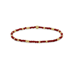 My Fun Colors Crystal Beaded Bracelet Cabernet Gold