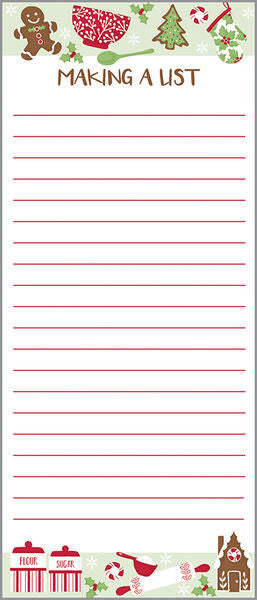 Baking Spirits Bright List Pad