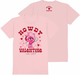 Simply Southern Short Sleeve Howdy Light Pink