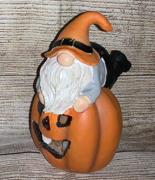 Resin Lighted Halloween Gnome