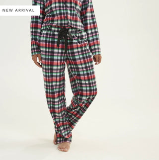 Vera Bradley Cozy Pajama Pants Ribbons Plaid XXL