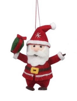 Wool Felt Santa Ornament