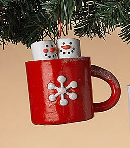 Marshmallows in Mugs Ornament