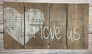 Honey & Me I Love Us Sign