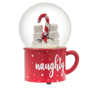 Marshmallow Snowman Water Globe w/Mug Base