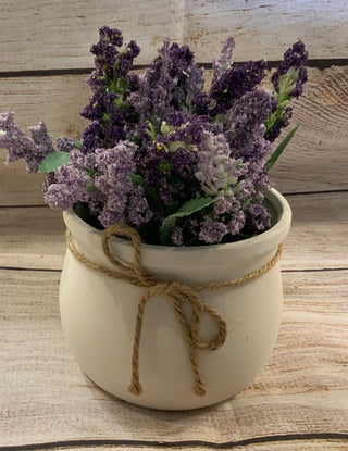 Wildflowers in Ceramic Pot