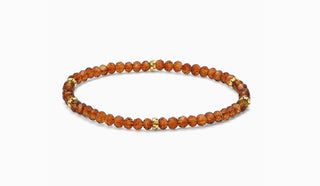 My Fun Colors Mini Crystal Bracelet Root Beer Gold Accent