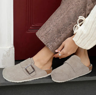 Aerothotic Atlas Leather Clog Grey 1424