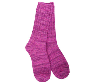 World's Softest Socks Weekend Ragg Crew Hot Pink