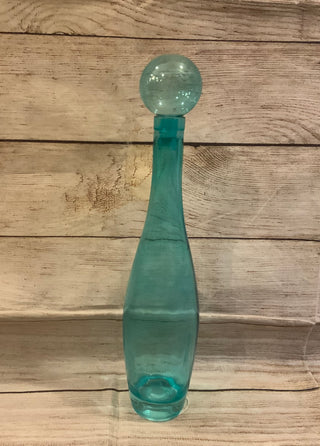 Ball Top Blue Glass Bottle