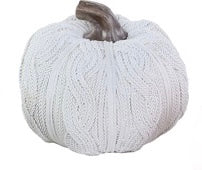 Resin Knit Pattern Pumpkin