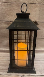 Brushed Gold/Black Lantern