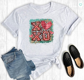 The Way Down South Turquoise Valentine XOXO T-Shirt