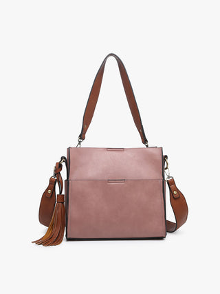 Jen & Co Lyla Bucket Bag Dark Mauve M1867