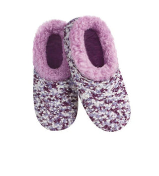 Snoozies Purple Popcorn Slippers