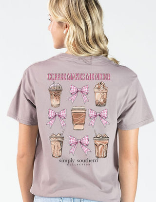 Simply Southern Short Sleeve Tee Coffee Driftwood