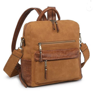Jen & Co Amelia Backpack Suede Brown BP1993