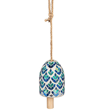 Teal Mosaic Bell Chime