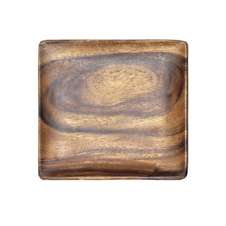 Acacia Wood Charcuterie Square Plate/Tray/Charger 10" x 10" x 1"