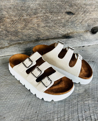 Very G Plaza Platform Sandal Cream