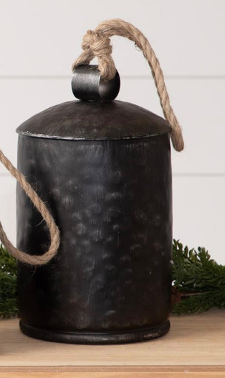 Black Hammered Bell Large