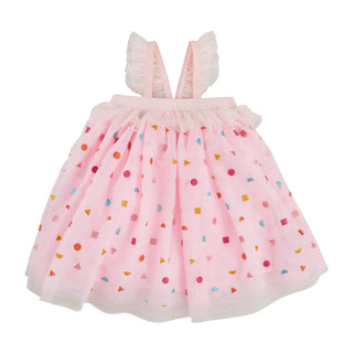 Mudpie Sparkle Mesh Birthday Dress
