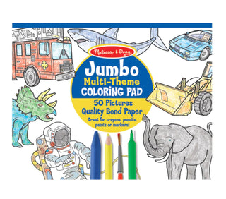 Melissa & Doug Jumbo Coloring Pad Space, Sharks, Sports, & More