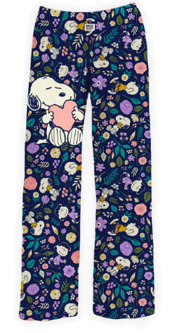 Brief Insanity Snoopy Floral Lounge Pants