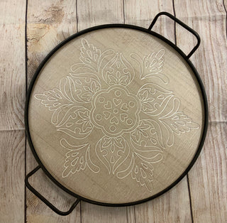 Decorative Tray w/Inlay Design