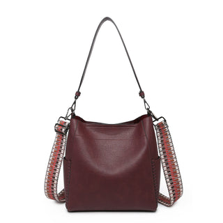 Jen & Co Penny Bucket Bag Wine M2070
