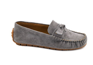 Corky's Driving Miss Daisy Loafers Grey Faux Suede