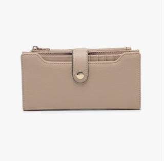 Jen & Co Violet Fold Out Wallet Khaki WL2792