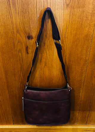 Jen & Co Chloe Crossbody Cherry Lacquer M1977