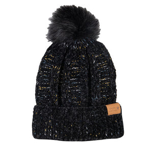 Simply Southern Chenille Beanie Black