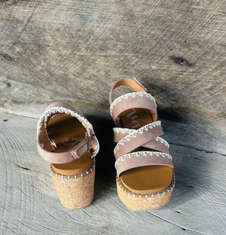 Very G Bethany Wedge Taupe