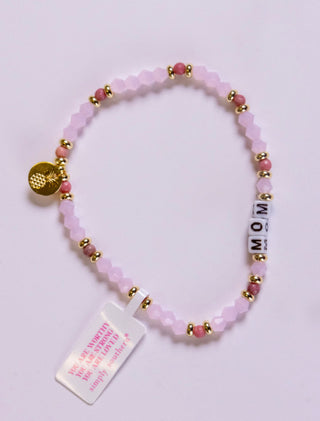 Simply Southern Bracelet Positive Mom Pink