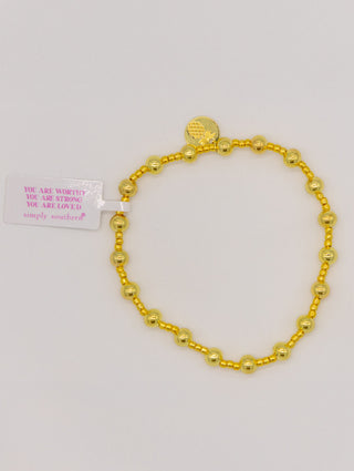 Simply Southern Gold Bracelet Pearl 1